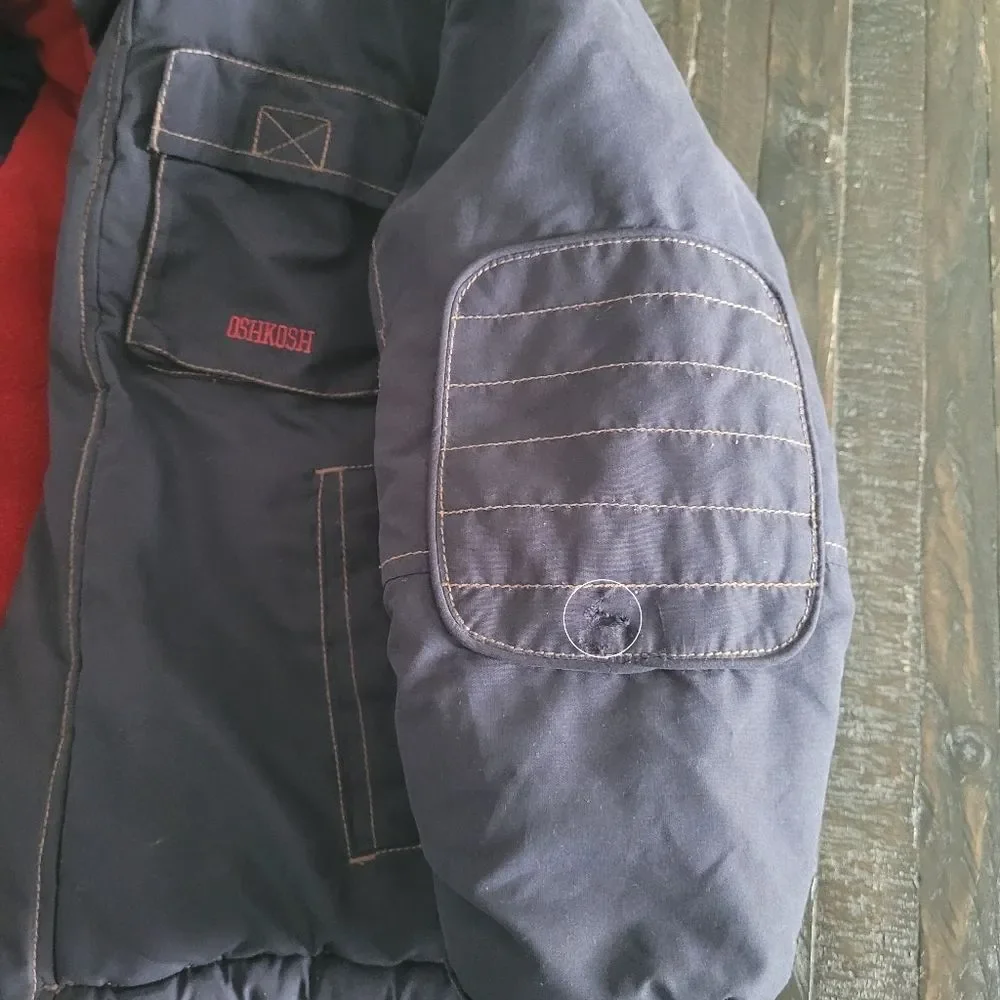 OshKosh B’gosh Hooded Zip Winter Coat Jacket Boys Size 6